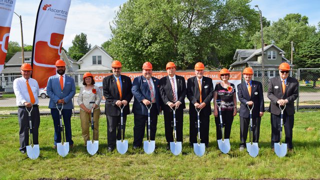 Ground breaking of new office