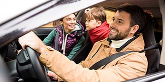 Family on a drive