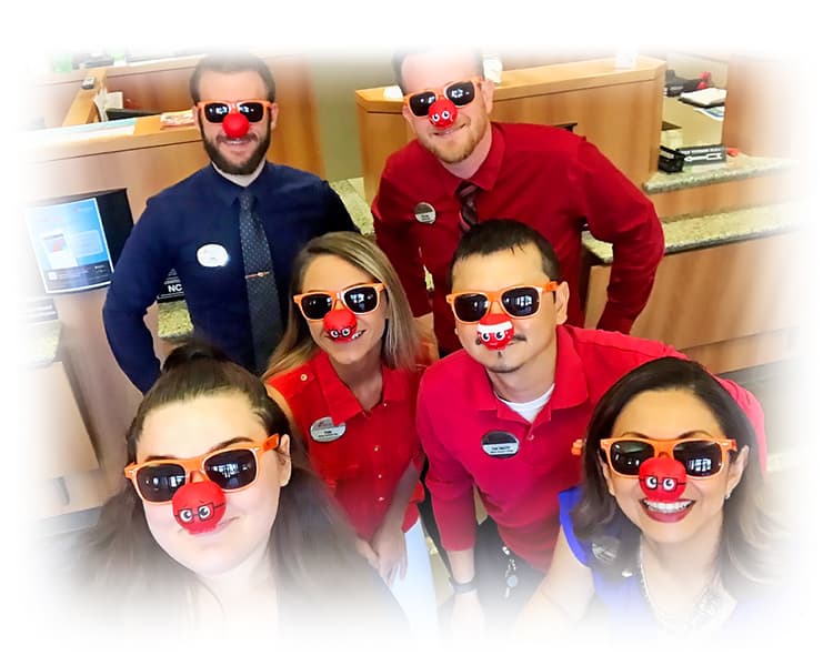 Ascentra celebrating Red Nose day