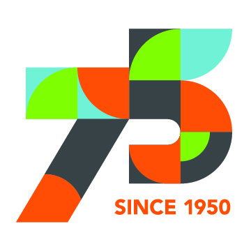 75th Anniversary logo for Ascentra Credit Union