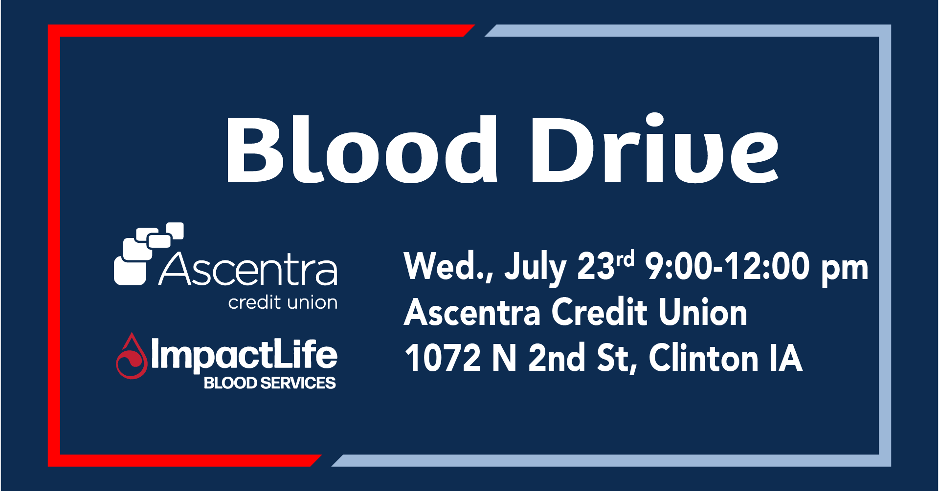 Clinton Blood Drive Details