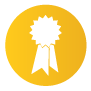 Yellow rewards icon